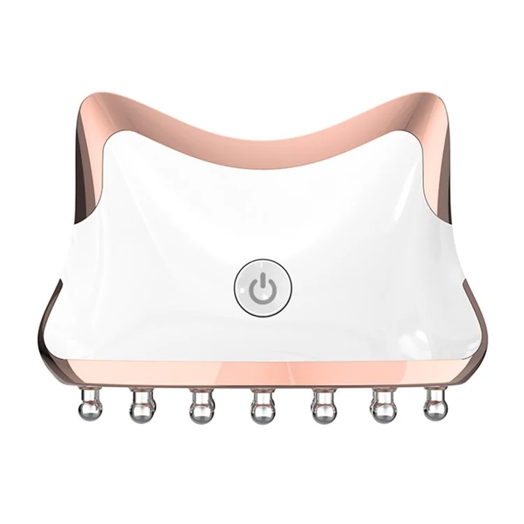 Masajeador de cuello SM-2102 EMS portátil eléctrico para el dolor de cuello, hombros y todo el cuerpo - Oro rosa