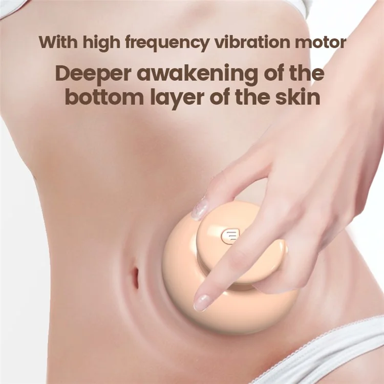 SM-2108 Massageador Elétrico Sem Fio EMS Máquina de Beleza Emagrecedora para Barriga, Cintura, Braço, Perna, Bunda - Prata