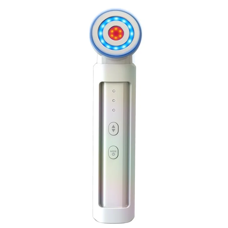 SM-2101 Masajeador facial de radiofrecuencia Máquina de tonificación y endurecimiento de la piel Herramienta de cuidado de la piel para el hogar - Blanco 