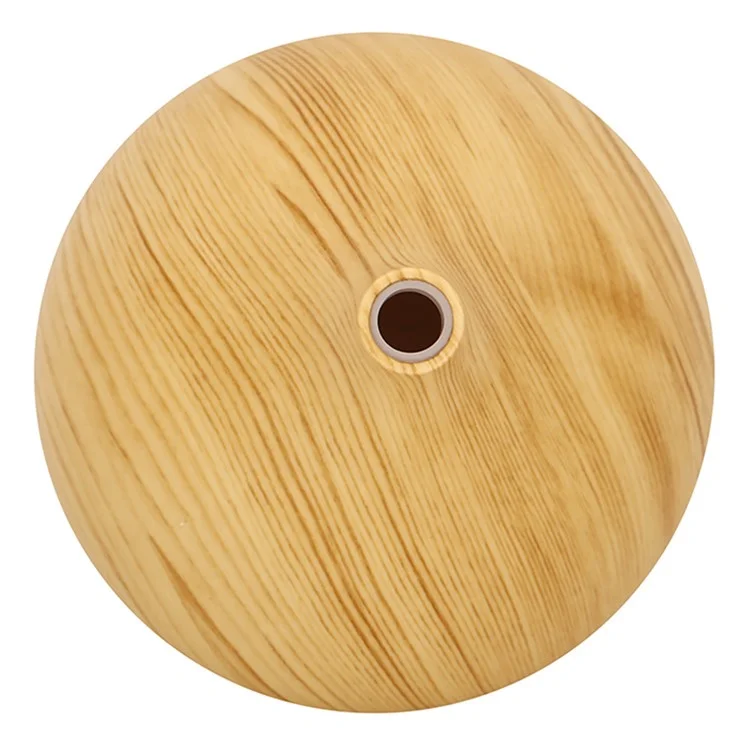 160 ml Humidificateur à Grains de Bois Ciel Creux Creux Humidificateur Colorful Light Essential Huile Aroma Diffuseur (pas de Certificat Ce) - Noir / Bouche Britannique