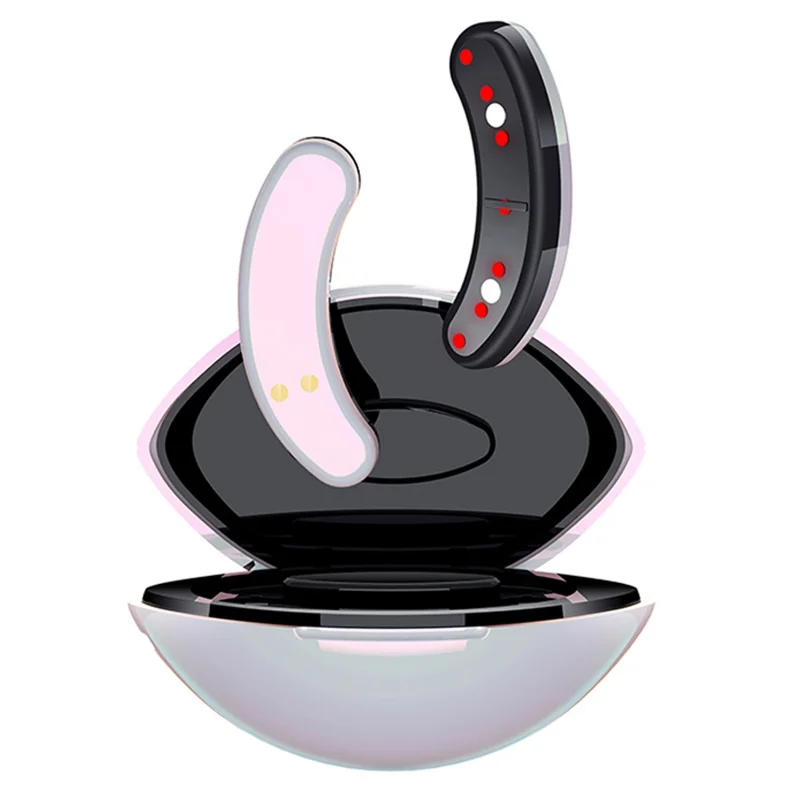 DY01 Dispositivo per la terapia termica per la cura degli occhi Anti Aging Dark Circle EMS Micro Current Eye Massager - Bianco