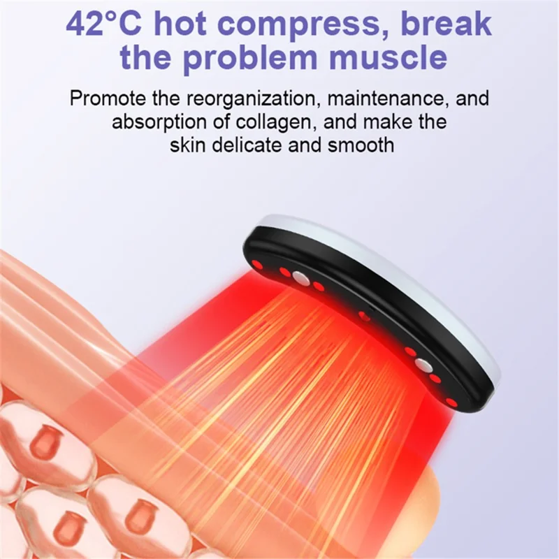 DY01 Dispositivo per la terapia termica per la cura degli occhi Anti Aging Dark Circle EMS Micro Current Eye Massager - Bianco