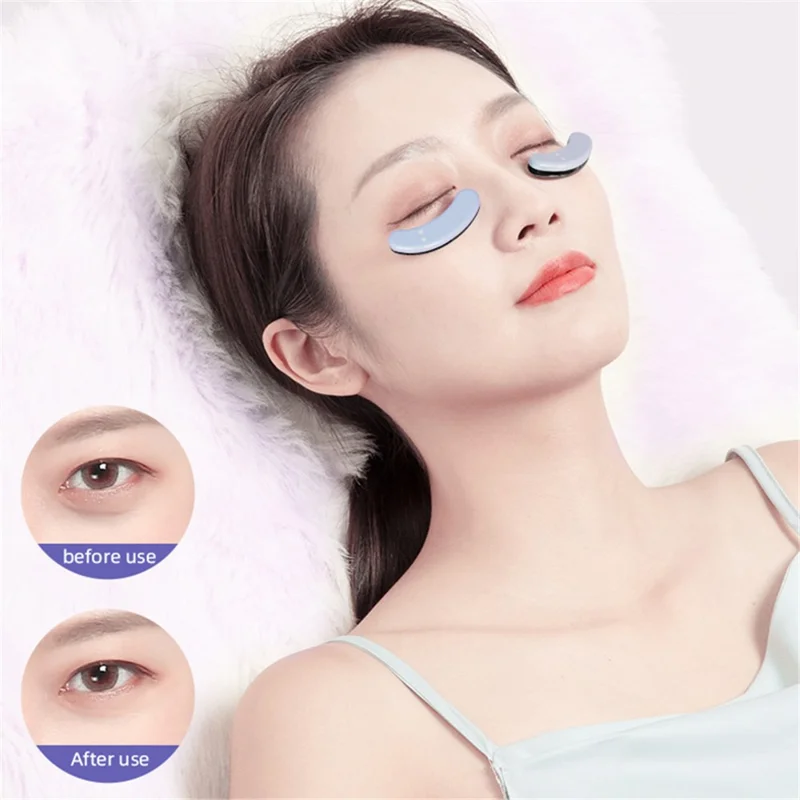 DY01 Dispositivo per la terapia termica per la cura degli occhi Anti Aging Dark Circle EMS Micro Current Eye Massager - Bianco