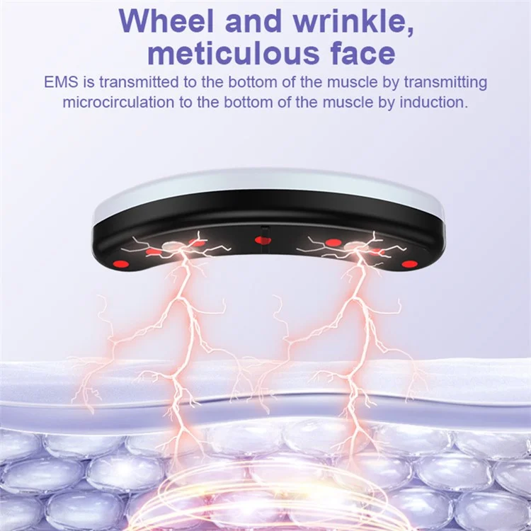 DY01 Heating Therapy Mini Eye Care Device Anti Aging Dark Circle EMS Micro Current Eye Massager - Red