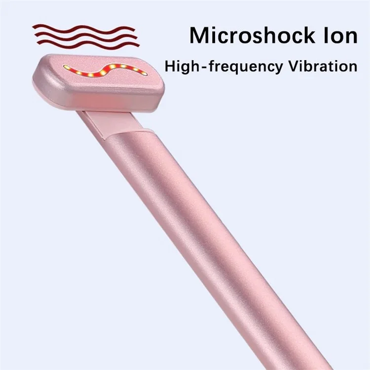 YA-113 EMS Microcurrent Heating Eye Cream Introducer Eye Massager Beaty Device - Rosa