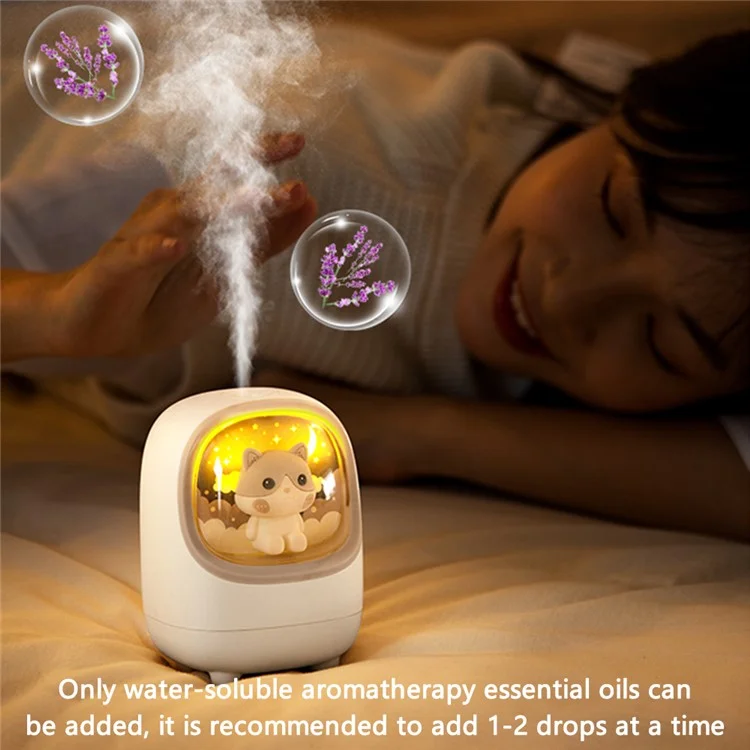 LOCOCK M23 250ML USB Recargable LED Luz Nocturna Silenciosa Humidificador de Niebla de Aire para el Hogar, Oficina - Verde