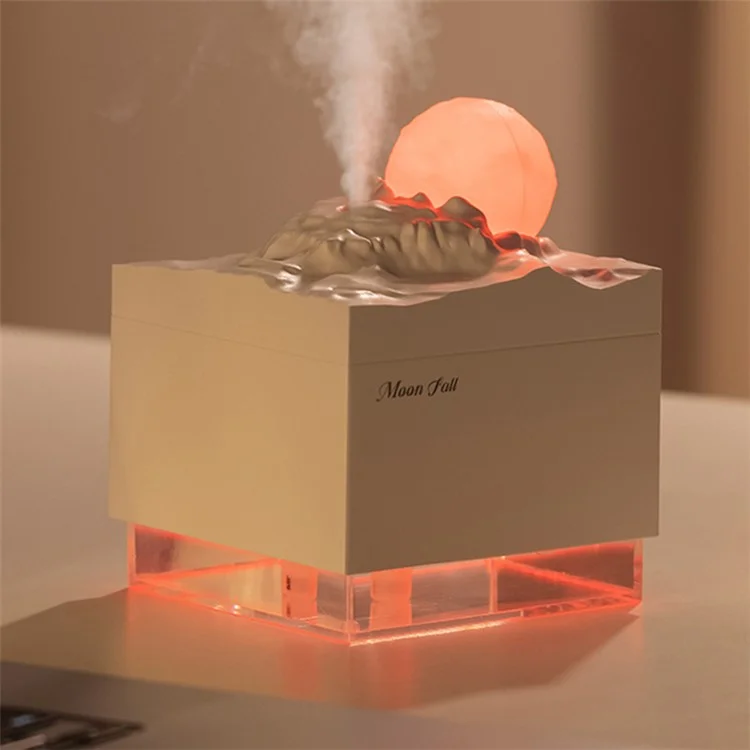 K-31 Veilleuse de Lune Diffuseur d'Humidité USB pour Maison de Bureau - Rose