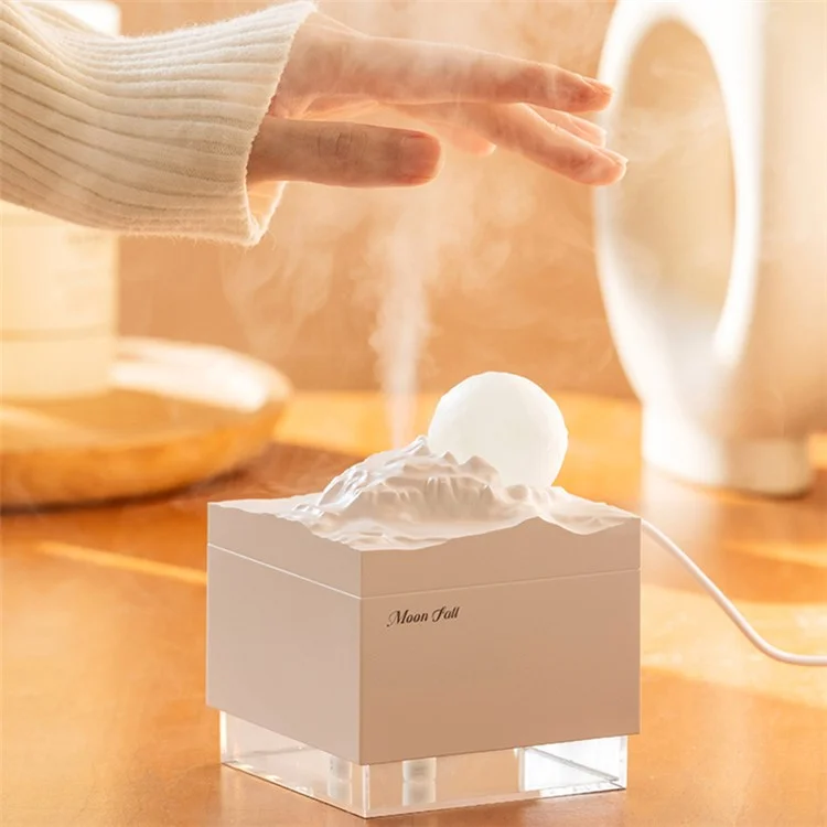 K-31 Veilleuse de Lune Diffuseur d'Humidité USB pour Maison de Bureau - Rose
