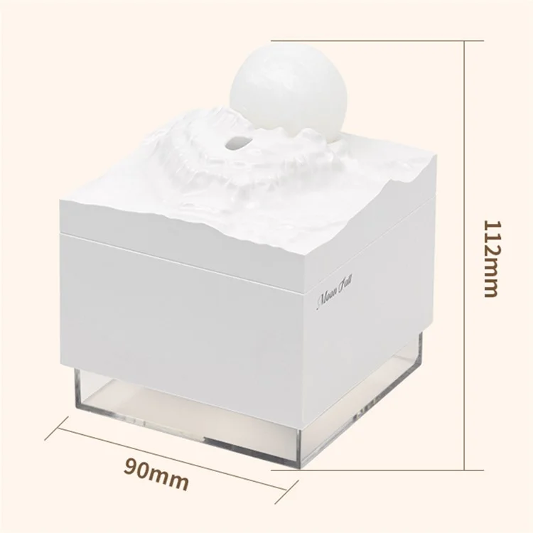K-31 Veilleuse de Lune Diffuseur d'Humidité USB pour Maison de Bureau - Rose