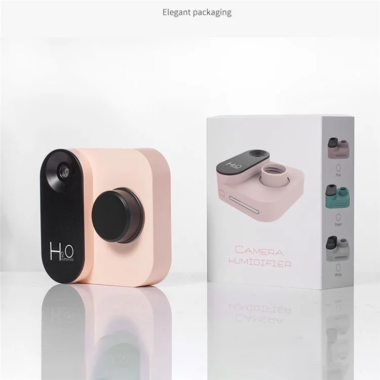 Camera-shaped Wireless Humidifier USB Desktop Portable Mist Maker 30mm Water Bottle Humidifier - Green