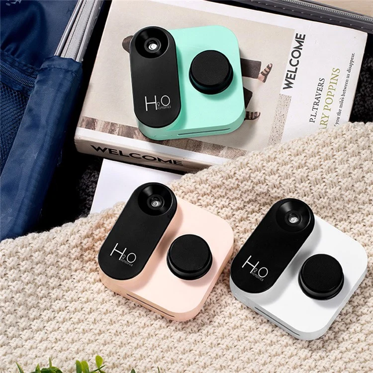 Camera-shaped Wireless Humidifier USB Desktop Portable Mist Maker 30mm Water Bottle Humidifier - Green