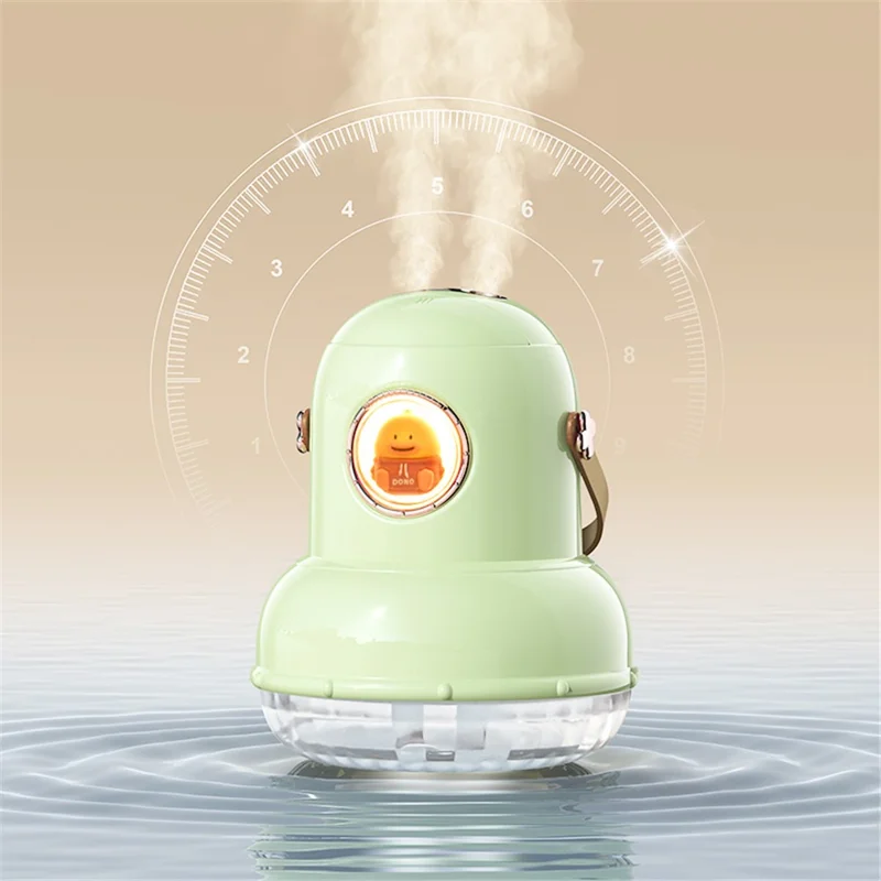 ICARER FAMILY IF-JS01 Cartoon Design Dual Spray Outlet Humidifier Rechargeable Desktop Mist Diffuser - Beige