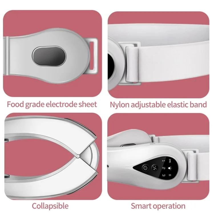 S121 Microcurrent EMS Face Slimming Instrument Facial Lifting Massage V-face Beauty Device - White