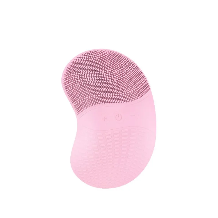 JMY-002 Visage Électrique Nettoyant Brosse Étanche à Ultrasons Vibrants - Rose