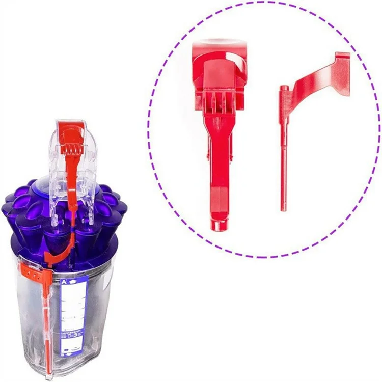 Bouton du récipient cyclonique pour aspirateur Dyson DC65 / DC55 / DC43 / DC41 - Clip de libération et boucle de fixation