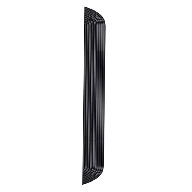 JUNSUNMAY Threshold Ramp Kit for Ecovacs / Irobot / Mijia / Dreame Robot Vacuum Modular Slope Silicone Strips - Black