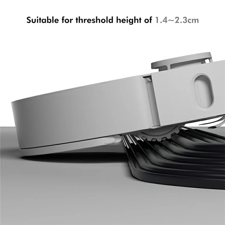 JUNSUNMAY Threshold Ramp Kit for Ecovacs / Irobot / Mijia / Dreame Robot Vacuum Modular Slope Silicone Strips - Black