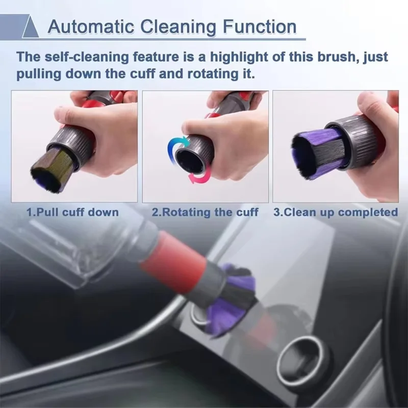 Ultra Fine Soft Bristles Brush for Dyson V11 / V10 / V8 / V7 Vacuum Cleaner Dust Removal Cleaning Tool