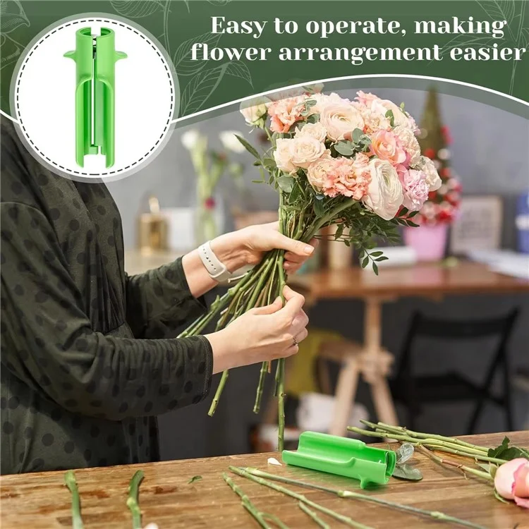 Outil portable de déssouchage des épines de rose pour jardinage et composition florale - Vert