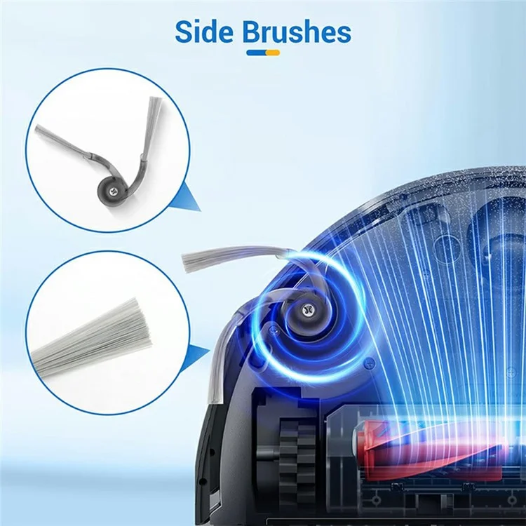 2PCS Side Brushes For Roborock G20S Ultra / G30 / G30 Space / Saros 10 / 10R / Z70 Replacement Parts Vacuum Cleaner Accessories