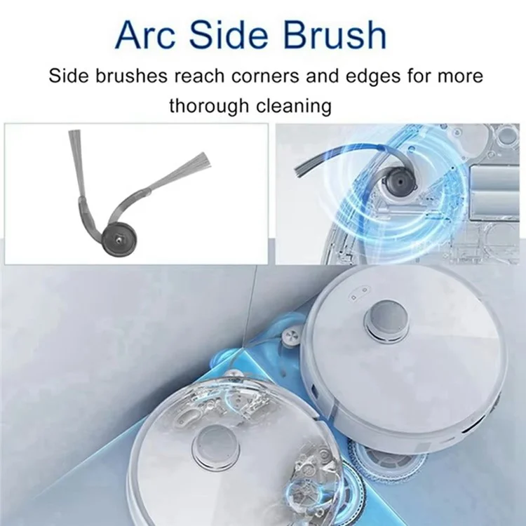 2PCS Side Brushes For Roborock G20S Ultra / G30 / G30 Space / Saros 10 / 10R / Z70 Replacement Parts Vacuum Cleaner Accessories