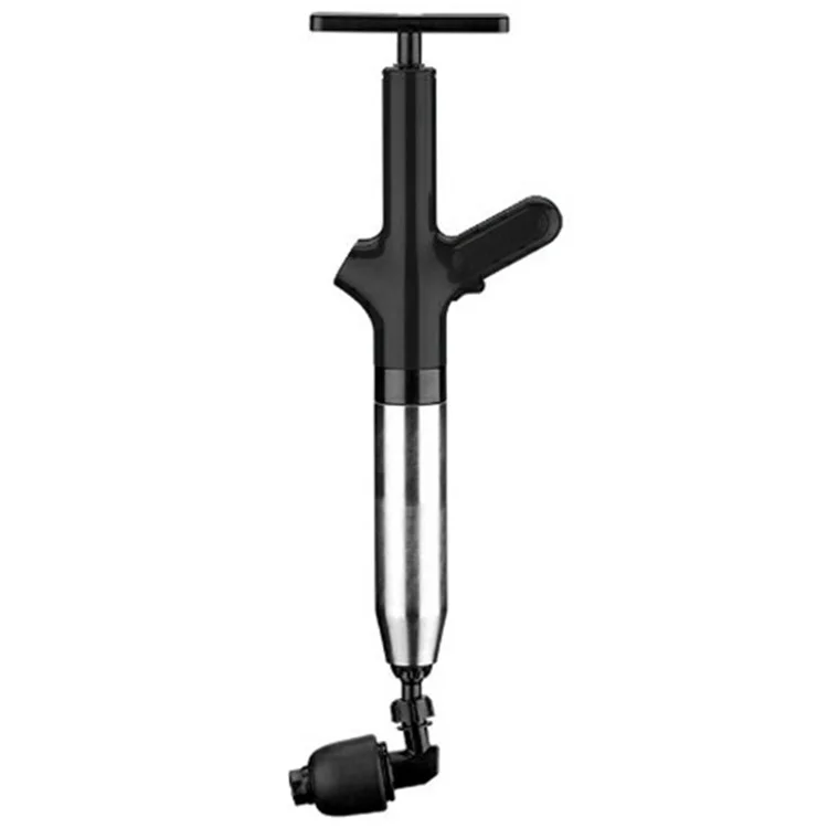 Toilet Plunger Clog Remover High Pressure Air Drain Blaster for Kitchen Bathroom Pipe Unblocker - Black