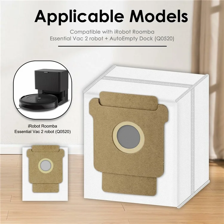 4 пылесборника для iRobot Roomba 105 Combo / j7+ / j7 / i6 / i4 Сменные аксессуары для пылесоса из нетканого материала
