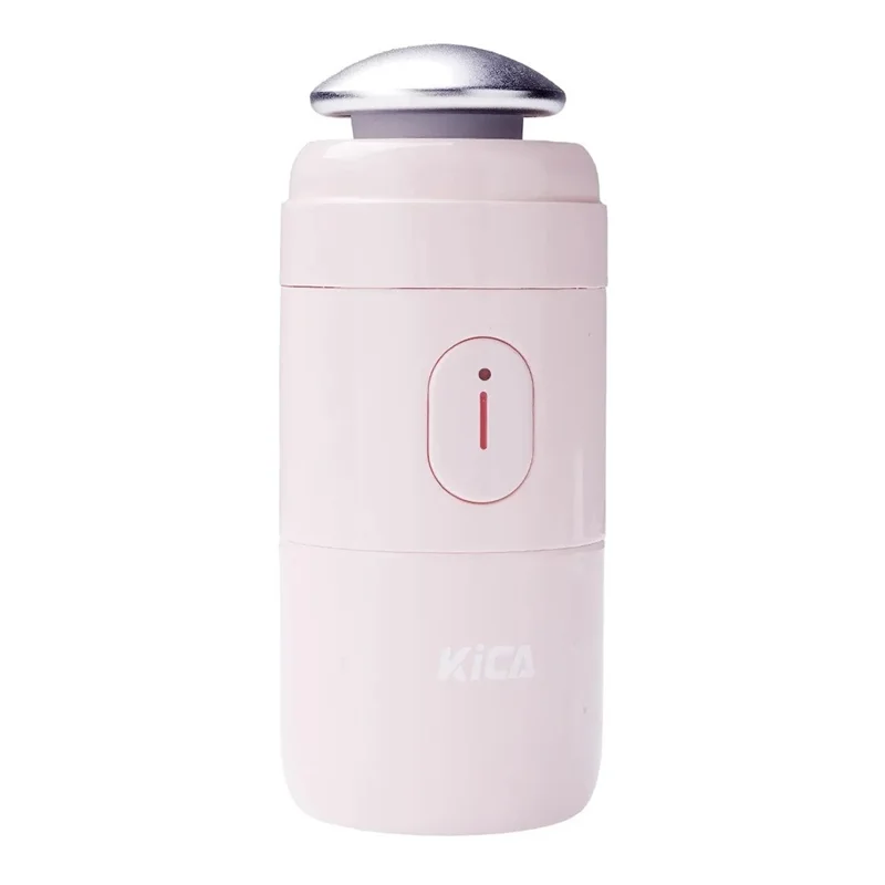 KICA PFCB Electric Pore Cleaner IPX6 Waterproof Ultrasonic Vibration Massage Facial Cleansing Device - Light Pink
