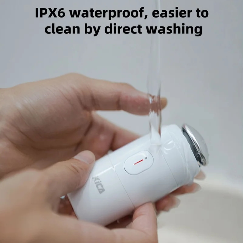 KICA PFCB Electric Pore Cleaner IPX6 Waterproof Ultrasonic Vibration Massage Facial Cleansing Device - Light Pink