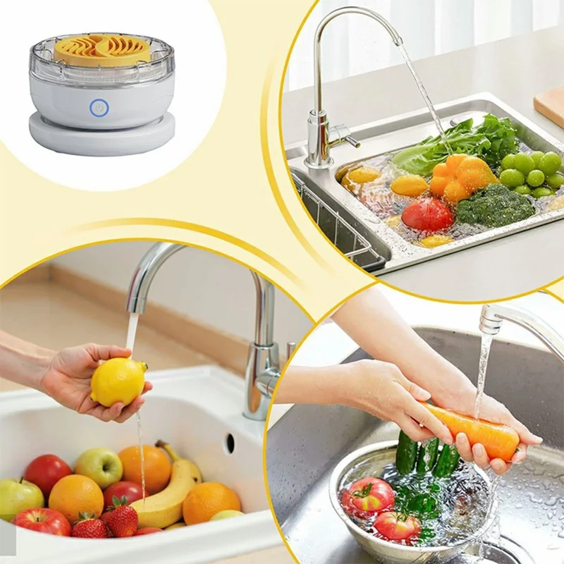 Pulitore, Purificatore, Lavatore di Frutta e Verdura Wireless, Sterilizzatore per Elettrolisi, Rimozione di Pesticidi, Macchina per Disinfezione
