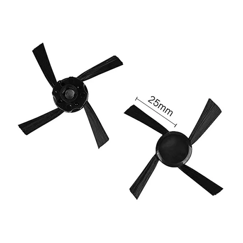 2 pièces de brosse latérale à quatre bras pour accessoires de nettoyage des bords de robot aspirateur Neato Botvac 70E / 75 / D80 / D85