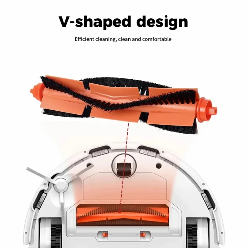 5Pcs Replacement Part Kit for Xiaomi Mijia Robot Vacuum Mop 2S / Mop P / Mop Pro / XMSTJQR2S / STYTJ02YM Main Brush Side Brush HEPA Filter Set