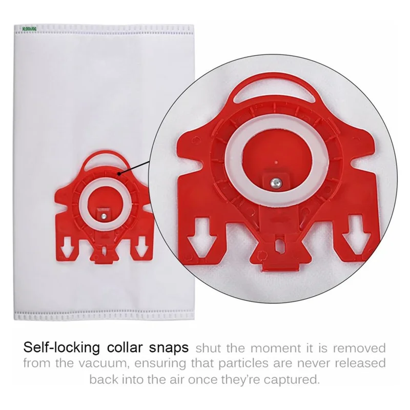 5Pcs / Set Self-Sealing Dust Bags for Miele S227 / S240 / S270 / S280 / S400 Vacuum Cleaner Replacement Parts