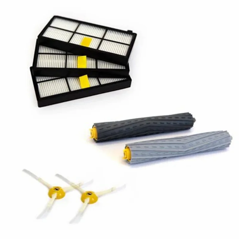 Kit de 7 Peças de Peças de Substituição para iRobot Roomba 980 / 960 / 880 / 870 / 800 Escova Principal Escova Lateral Filtro