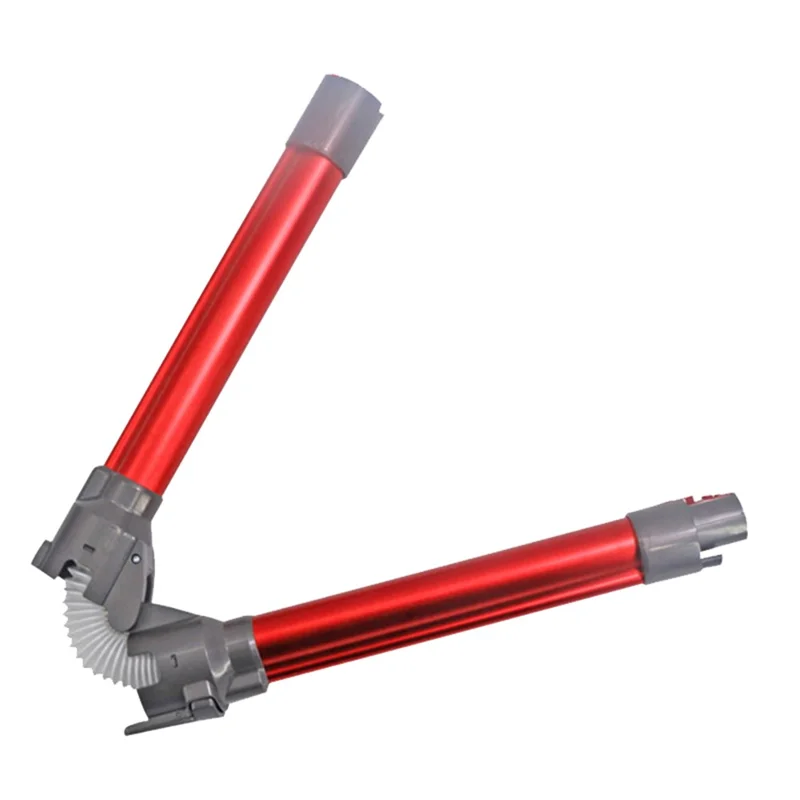 For Dyson V7 / V8 / V10 / V11 Vacuum Cleaner Foldable Extension Tube Aluminum Extension Pipe - Red