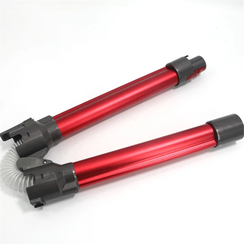 For Dyson V7 / V8 / V10 / V11 Vacuum Cleaner Foldable Extension Tube Aluminum Extension Pipe - Red