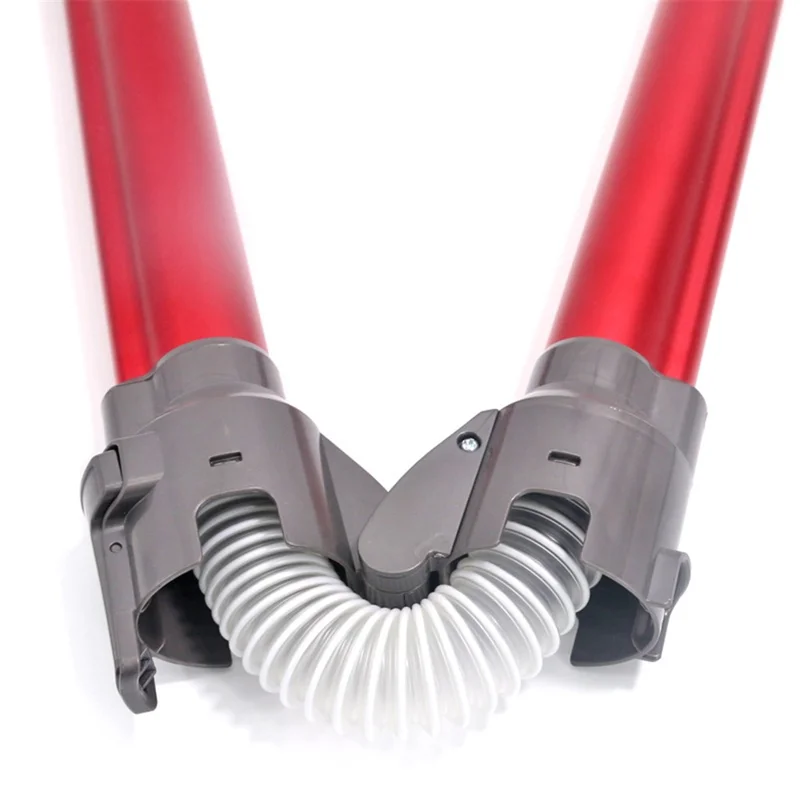 For Dyson V7 / V8 / V10 / V11 Vacuum Cleaner Foldable Extension Tube Aluminum Extension Pipe - Red
