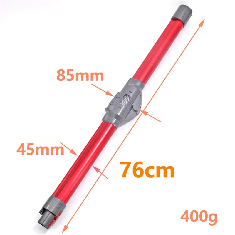 For Dyson V7 / V8 / V10 / V11 Vacuum Cleaner Foldable Extension Tube Aluminum Extension Pipe - Red