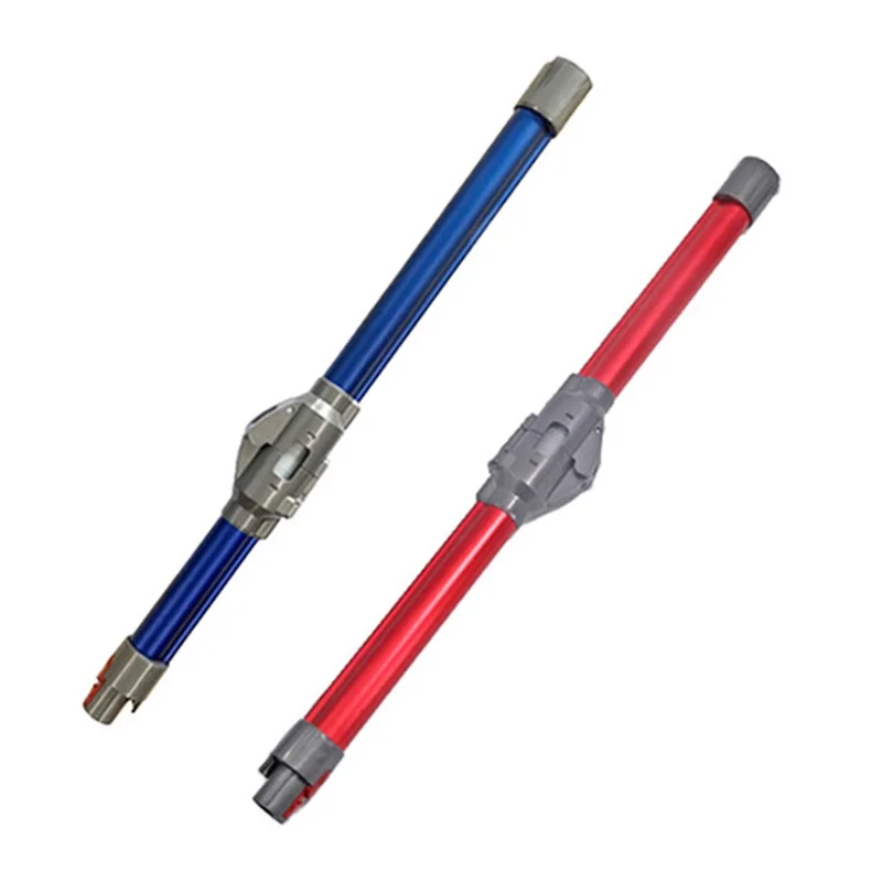 For Dyson V7 / V8 / V10 / V11 Vacuum Cleaner Foldable Extension Tube Aluminum Extension Pipe - Red