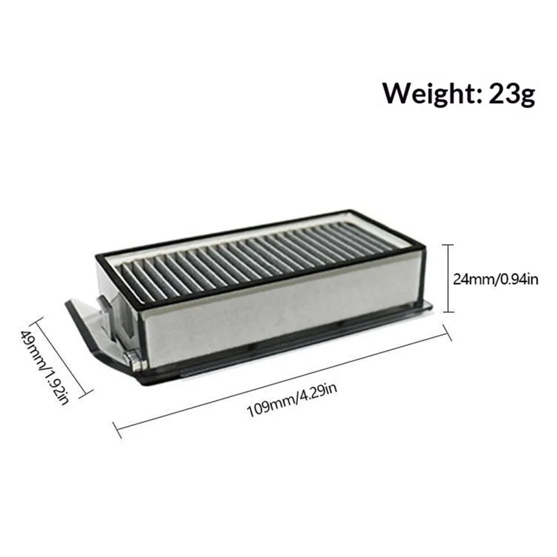 2Pcs For Dreame X50 Pro Robot Vacuum Filter HEPA Dust Filter Replacement Parts