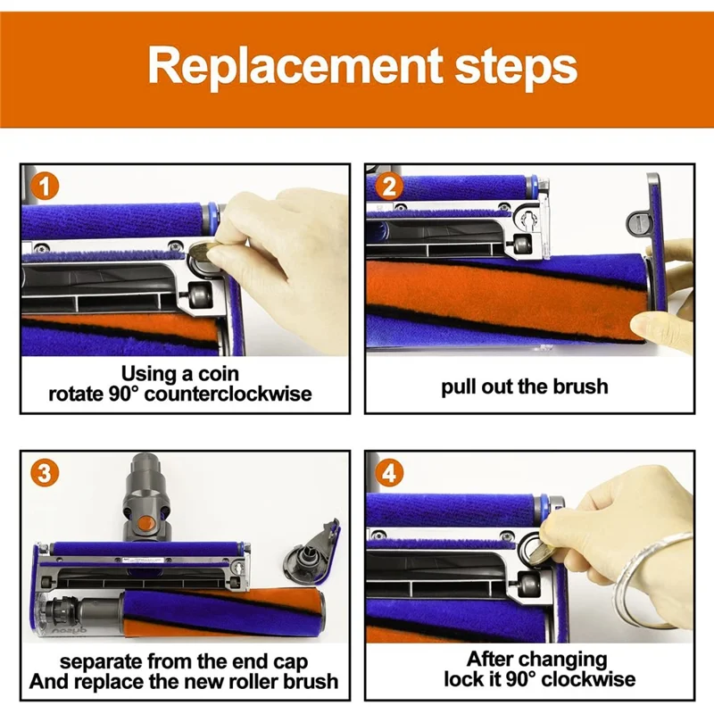 Für Dyson V6 / V7 / V8 / V10 / V11 Staubsauger Soft Roller Head Bürstenstange Ersatzteile