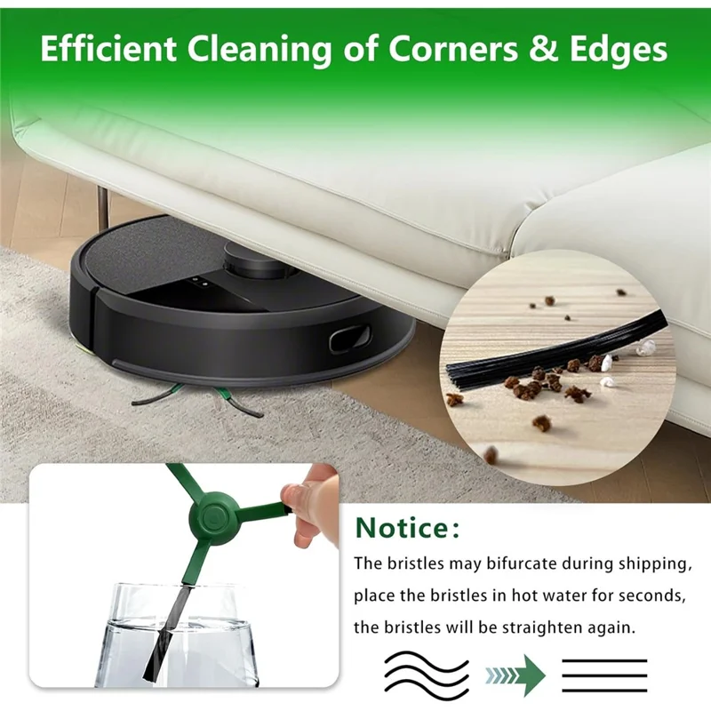 For iRobot Roomba Max 705 Vac / Plus 504 Vac Side Brush Edge Sweeping Brush Vacuum Cleaner Replacement Part
