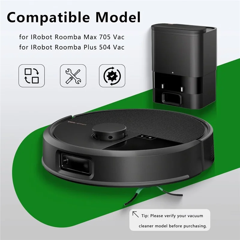 For iRobot Roomba Max 705 Vac / Plus 504 Vac Side Brush Edge Sweeping Brush Vacuum Cleaner Replacement Part