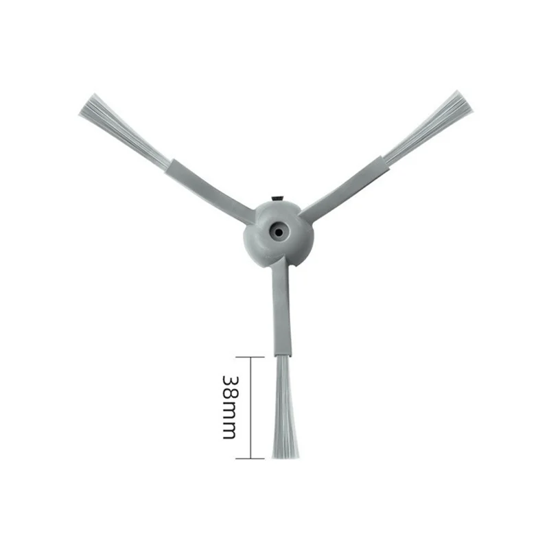 For Eufy Clean L50 Robot Vacuum Side Brush Replacement Parts Triangle Edge Anti-Tangle Nylon Bristles