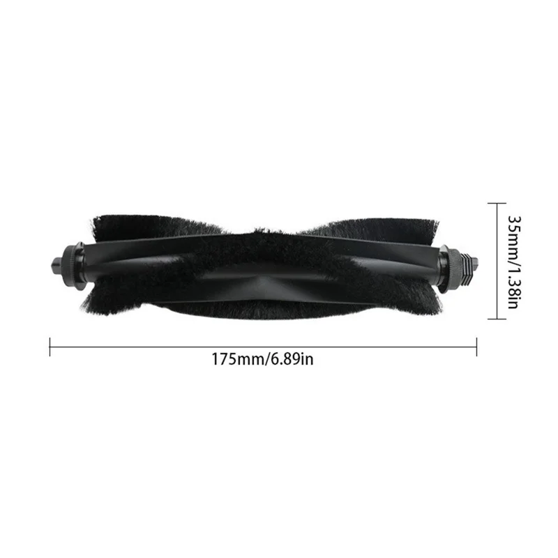 For Eufy Clean L50 Robot Vacuum Main Brush V-shaped Roller Brush Replacement ABS Nylon Bristles