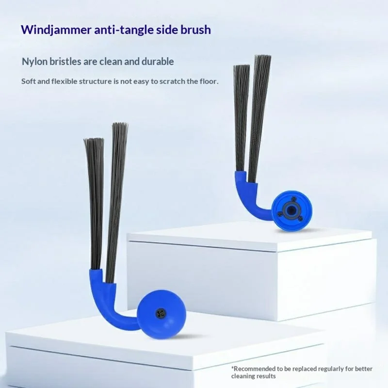 Zijborstel voor Ecovacs Deebot X12 / X11 / X9 Stofzuiger Nylon Borstels Vervangingsonderdeel