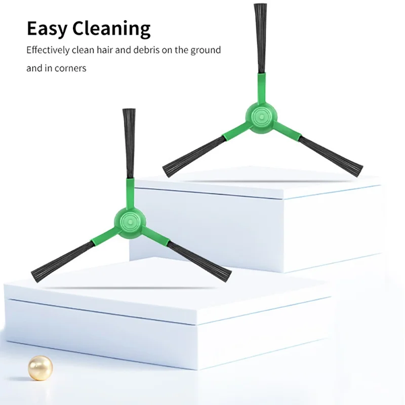 JUNSUNMAY 6 uds para iRobot Roomba Plus 505 Combo / 405 Combo Cepillo Lateral Triangular Pieza de Repuesto para Aspiradora Robot