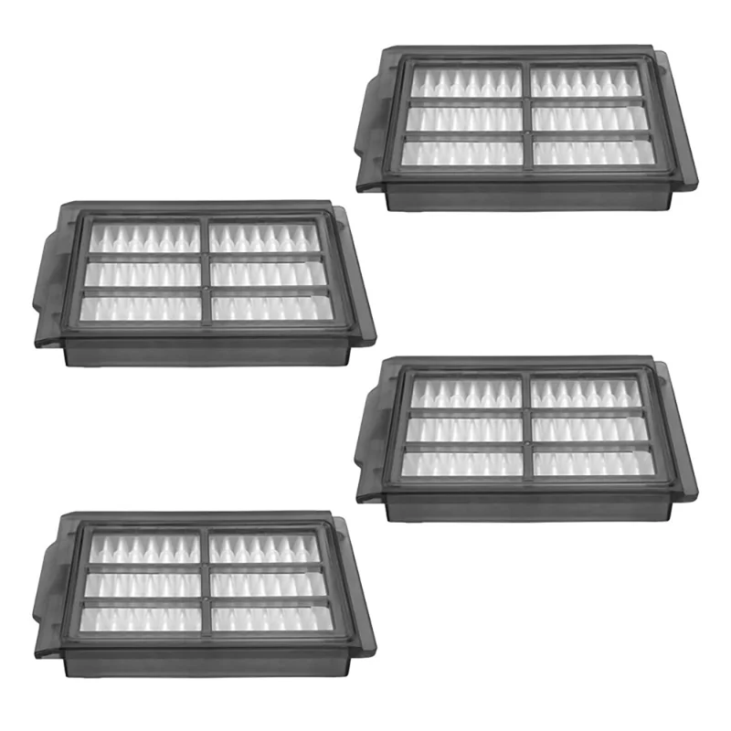 JUNSUNMAY 4 st till iRobot Roomba Plus 505 Combo / 405 Combo Robotstädslagervacuumsfilter, HEPA-filter, reservdel