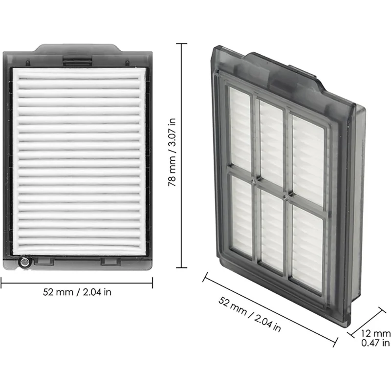 JUNSUNMAY 4 st till iRobot Roomba Plus 505 Combo / 405 Combo Robotstädslagervacuumsfilter, HEPA-filter, reservdel