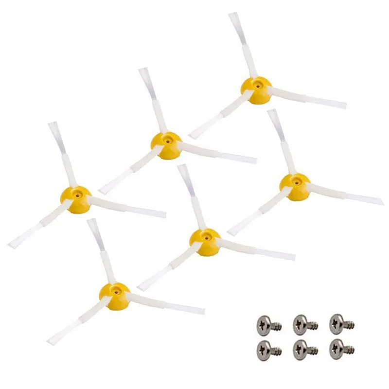 JUNSUNMAY 6Pcs Side Brush for iRobot Roomba 860 / 870 / 880 / 960 / 980 Robot Vacuum Replacement Parts